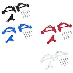 HONG YI-HAT Metal Front Suspension Bracket Shock Absorber Bracket Panhard Mount Suitable for 1/10 RC Crawler Axial SCX10 III AXI03007 Spare Parts (Color : Black)