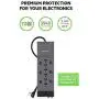 Belkin 12-Outlet Power Strip Surge Protector, 8ft Cord(3,940 Joules), Gray