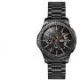 Kartice Metal Band Compatible with Samsung Galaxy Watch 46mm Bands Gear S3 Frontier No Gaps Band, 22mm Solid Stainless Steel No Gap Watch Bands for Galaxy Watch 46mm Gear S3 Classic Bands (Black)