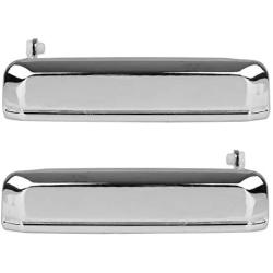 AUTEX 2pcs Chrome Exterior Door Handle Front Rear Left Right 90008