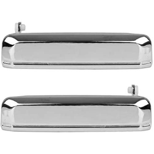 AUTEX 2pcs Chrome Exterior Door Handle Front Rear Left Right 90008 AUTEX 2pcs Chrome Exterior Door Handle Front Rear Left Right 90008