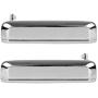 AUTEX 2pcs Chrome Exterior Door Handle Front Rear Left Right 90008 AUTEX 2pcs Chrome Exterior Door Handle Front Rear Left Right 90008