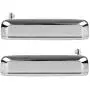 AUTEX 2pcs Chrome Exterior Door Handle Front Rear Left Right 90008