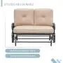 Oakmont Outdoor Loveseat Patio Swing Rocking Glider 2 Seats Metal Furniture Set(Brown) Oakmont Outdoor Loveseat Patio Swing Rocking Glider 2 Seats Metal Furniture Set(Brown)