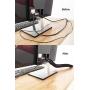 Cable Management Sleeve, JOTO Cord Management System for TV/Computer/Home Entertainment, 19-20 inch Flexible Cable Sleeve Wrap Cover Organizer, 4 Piece - Black