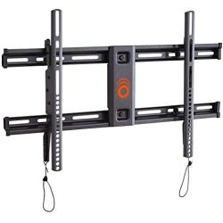 ECHOGEAR Wall Mount for TVs Up to 85'' - Low Profile Design Holds Your TV Only 2.25'' from The Wall - Fast Install with Template & You Can Level After Mounting - Pull Strings for Easy Cable Access