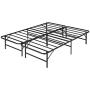 VECELO 14 Inch Foldable Metal Platform Bed Frame, Tool-Free Assembly/Box Spring Replacement/Quiet Noise Free-Queen, Black