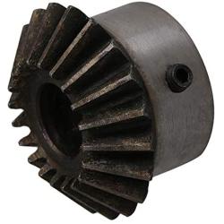 CNBTR 2PCS 45# Steel 2 Modulus 20 Teeth 14mm Hole Dia 90 Degrees Tapered Bevel Gear Wheel