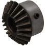 CNBTR 2PCS 45# Steel 2 Modulus 20 Teeth 14mm Hole Dia 90 Degrees Tapered Bevel Gear Wheel