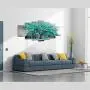 Visual Art Decor XLarge 7 Pieces Canvas Wall Art Teal Green Tree Landscape Black and White Picture Prints Framed and Stretched Painting Wall Decoration for Modern Living Room Office Visual Art Decor XLarge 7 Pieces Canvas Wall Art Teal Green Tree Landscape Black and White Picture Prints Framed and Stretched Painting Wall Decoration for Modern Living Room Office