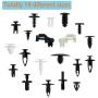 ROLINGER 425PCS Car Retainer Clips Auto Push Pin Rivet Clips Trim Panel Body Plastic Fastener Clips Kit 19 Most Popular Sizes for GM Ford Toyota Honda Chrysler with Plastic Case