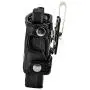 Turtleback Case Made for Unication G1 Voice Pager Fire Radio Phone Black Leather Fitted Case with Heavy Duty Ratcheting Removable Metal Belt Clip