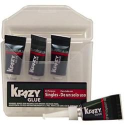 Krazy Glue, All Purpose Super Glue, Fine Tip, Singles (0.5 g), 4 Count (KG582)