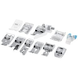 HelloCreate 11pcs/Set Sewing Machine Accessories, Household Sewing Machine Parts Quilting Zipper Walking Foot Presser Feet Kit