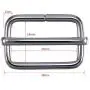 Tatuo 50 Pieces Slide Buckle 1 Inch Metal Tri-Glide Slides Silvery Slide Buckle Rectangle Adjustable Webbing Slider for Fasteners, Strap, Backpack DIY Accessories Tatuo 50 Pieces Slide Buckle 1 Inch Metal Tri-Glide Slides Silvery Slide Buckle Rectangle Adjustable Webbing Slider for Fasteners, Strap, Backpack DIY Accessories