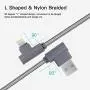 10FT 3 Pack Lightning Cable iPhone Charger Cord 90 Degree Fast Data Cable Nylon Braided Compatible with iPhone Xs Max/XS/XR/7/7Plus/X/8/8Plus/6S/6S Plus/SE (Gray, 10FT) 10FT 3 Pack Lightning Cable iPhone Charger Cord 90 Degree Fast Data Cable Nylon Braided Compatible with iPhone Xs Max/XS/XR/7/7Plus/X/8/8Plus/6S/6S Plus/SE (Gray, 10FT)