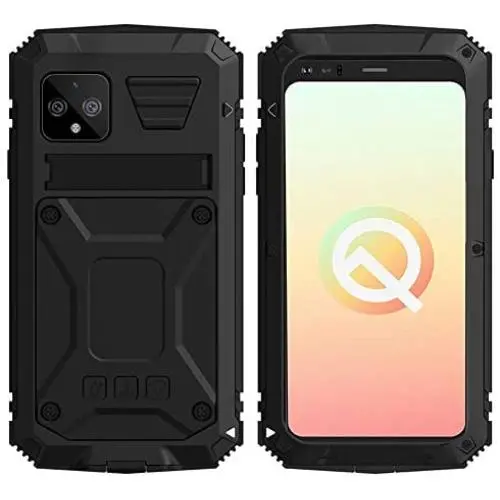 Simicoo Googel Pixel 4 XL Aluminum Alloy Metal Bumper Silicone Case Hybrid Military Shockproof Heavy Duty Armor Defender Tough Built-in Gorilla Glass Cover for Googel Pixel 4 XL (Black, Pixel 4XL) Simicoo Googel Pixel 4 XL Aluminum Alloy Metal Bumper Silicone Case Hybrid Military Shockproof Heavy Duty Armor Defender Tough Built-in Gorilla Glass Cover for Googel Pixel 4 XL (Black, Pixel 4XL)