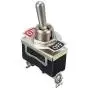 ESUPPORT Silver Contact Heavy Duty 20A 125V 15A 250V SPST 2 Terminal Pin ON/OFF Rocker Toggle Switch Metal Waterproof Boot Cap Cover Copper Terminal Pack of 3