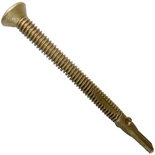 #14 x 3-1/4'' Reamer Tek Torx/Star Head Self-Drilling Wood to Metal Screws - 1 lb ~30 Tek Screws - Tek Screws for Flatbeds, Trailers, or for Fastening Wood to Steel - T-30 Torx Screw Head