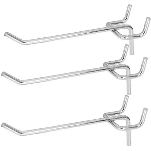 80 Pack 4 inch Metal Pegboard Hooks fits 1/8 Pegboard, Slatwall Holes and Grid Wire Panels, 1/8 inch Diameter PEG Board Pegboard Shelving Hooks for Garage, Office, Kitchen, Craft Shop, Retail Shop 80 Pack 4 inch Metal Pegboard Hooks fits 1/8 Pegboard, Slatwall Holes and Grid Wire Panels, 1/8 inch Diameter PEG Board Pegboard Shelving Hooks for Garage, Office, Kitchen, Craft Shop, Retail Shop