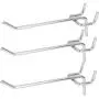 80 Pack 4 inch Metal Pegboard Hooks fits 1/8 Pegboard, Slatwall Holes and Grid Wire Panels, 1/8 inch Diameter PEG Board Pegboard Shelving Hooks for Garage, Office, Kitchen, Craft Shop, Retail Shop 80 Pack 4 inch Metal Pegboard Hooks fits 1/8 Pegboard, Slatwall Holes and Grid Wire Panels, 1/8 inch Diameter PEG Board Pegboard Shelving Hooks for Garage, Office, Kitchen, Craft Shop, Retail Shop