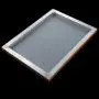 Caydo 1 Piece 10 x 14 Inch Large Aluminum Screen Printing Frame with 110 White Mesh and 1 Piece 9.4 Inch Screen Printing Squeegee for Screen Printing