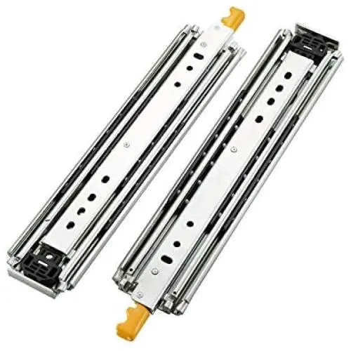 AOLISHENG Heavy Duty Drawer Slides 24 Inch with Lock Full Extension Ball Bearing Drawer Side Heavy Duty Drawer Side 450 lb Load Capacity 1 Pair AOLISHENG Heavy Duty Drawer Slides 24 Inch with Lock Full Extension Ball Bearing Drawer Side Heavy Duty Drawer Side 450 lb Load Capacity 1 Pair