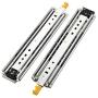 AOLISHENG Heavy Duty Drawer Slides 24 Inch with Lock Full Extension Ball Bearing Drawer Side Heavy Duty Drawer Side 450 lb Load Capacity 1 Pair