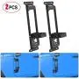 Nilight Door Hinge Steps - Metal Foldable Foot Pegs Exterior Car Accessories for 2007-2017 Jeep Wrangler JK JKU & 2018-2020 Jeep Wrangler JL JKU - Pack of 2
