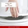 Round Toilet Seat with Lid, Slow Close Seat and Cover, Including Two Sets of Parts, Fit All Standard Round Toilet, Quiet Close, Plastic, White Round Toilet Seat with Lid, Slow Close Seat and Cover, Including Two Sets of Parts, Fit All Standard Round Toilet, Quiet Close, Plastic, White