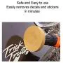 S SATC Decal Eraser Wheel 4 Inch Pin Stripe Removal Tool 1 Pack Adhesive Remover Wheel with Pad & Adapter Graphics Removal Tool Eraser Wheel Decal Remover
