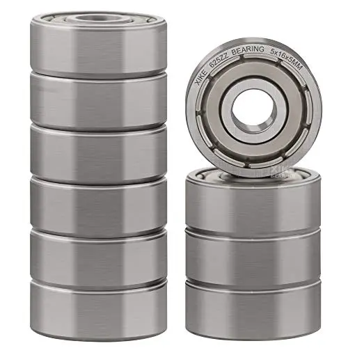XiKe 10 Pcs 625ZZ Double Metal Seal Bearings 5x16x5mm, Pre-Lubricated and Stable Performance and Cost Effective, Deep Groove Ball Bearings. XiKe 10 Pcs 625ZZ Double Metal Seal Bearings 5x16x5mm, Pre-Lubricated and Stable Performance and Cost Effective, Deep Groove Ball Bearings.