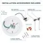 PARMIDA (24 Pack) 5/6” Dimmable LED Disk Light Flush Mount Recessed Retrofit Ceiling Lights, 15W (120W Replacement), 5000K, Energy Star & UL-Listed, Installs into Junction Box Or Recessed Can, 1050lm