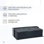 Lordear 33 inch Black Farmhouse Sink Gunmetal Black 16 Gauge Apron Front Deep Single Bowl Stainless Steel Kitchen Farm Sink