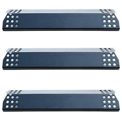 Direct Store Parts DP129 (3-Pack) Porcelain Steel Heat Shield/Heat Plates Replacement for Sunbeam, Nexgrill, Grill Master, Charbroil, Kitchen Aid, Members Mark, Uberhaus Gas Grill Models