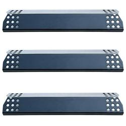 Direct Store Parts DP129 (3-Pack) Porcelain Steel Heat Shield/Heat Plates Replacement for Sunbeam, Nexgrill, Grill Master, Charbroil, Kitchen Aid, Members Mark, Uberhaus Gas Grill Models