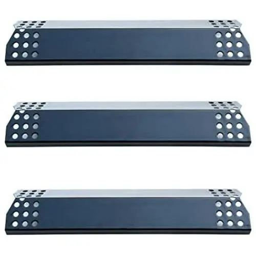 Direct Store Parts DP129 (3-Pack) Porcelain Steel Heat Shield/Heat Plates Replacement for Sunbeam, Nexgrill, Grill Master, Charbroil, Kitchen Aid, Members Mark, Uberhaus Gas Grill Models Direct Store Parts DP129 (3-Pack) Porcelain Steel Heat Shield/Heat Plates Replacement for Sunbeam, Nexgrill, Grill Master, Charbroil, Kitchen Aid, Members Mark, Uberhaus Gas Grill Models