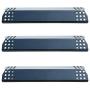 Direct Store Parts DP129 (3-Pack) Porcelain Steel Heat Shield/Heat Plates Replacement for Sunbeam, Nexgrill, Grill Master, Charbroil, Kitchen Aid, Members Mark, Uberhaus Gas Grill Models