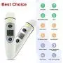 TODOLOR Ear Forehead Thermometer, Medical Digital Infrared Temporal Thermometer with Fever Alarm and Memory Function – Ideal for Babies, Infants, Children, Adults, Indoor, and Outdoor Use (White Gray) TODOLOR Ear Forehead Thermometer, Medical Digital Infrared Temporal Thermometer with Fever Alarm and Memory Function – Ideal for Babies, Infants, Children, Adults, Indoor, and Outdoor Use (White Gray)