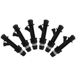 Fuel Injector,OCPTY 6pcs 4 Holes Replacement Fuel Injectors Engine Part fit for 05-07 for Buick for Rainier, 04-07 for Chevrolet for Colorado, 05-07 for GMC for Envoy, 06-07 for Hummer for H3