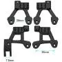 Benedict Harry 4PCS Aluminum Rear/Front Shock Tower Shock Hoops for Axial SCX10 II 90046 90047 1/10 Scale Crawlers Truck Car Upgrade (Black)