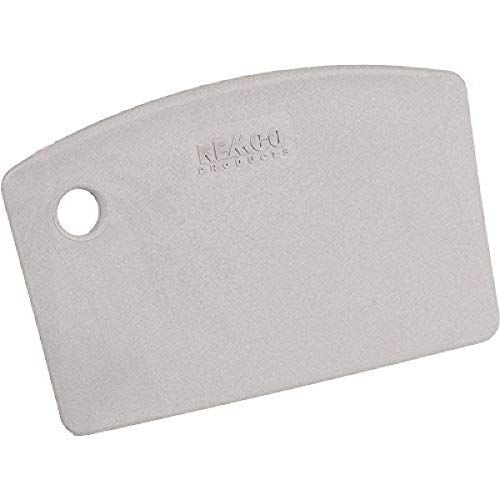 Remco 6959MD5 White/Grey Polypropylene Metal Detectable Bench Scraper, Injection Molded Blade, 3.5'' L x 5.5'' W, 1 Piece,Gray