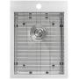 Ruvati 15 x 20 inch Drop-in Topmount Bar Prep Sink 16 Gauge Stainless Steel Single Bowl - RVH8110