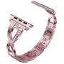Yolovie Stainless Steel Band Compatible for Apple Watch Bands 40mm 38mm Women Rhinestone Bling Wristband Metal Bracelet Sport Strap with Removal Links for iWatch Series 5 4 3 2 1 - Pink