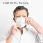 COVAFLU KN95 Face Mask Pack of 10 Fold Flat KN95 Face Masks Comfortable Fit