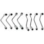 labwork-parts 8 X Fuel Injector Lines Replacement for Chevy Chevrolet Silverado 2500HD 3500/GMC Sierra 2500HD 3500 6.6L LB7 Duramax Diesel 2001-2004 Fuel Injector Supply Lines 904-126 904-127 904-128
