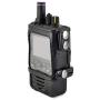 Turtleback Case Made for Unication G4 G5 Voice Pager Fire Radio Phone Black Leather Fitted Case with Heavy Duty Metal Ratcheting Removable Belt Clip