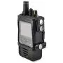 Turtleback Case Made for Unication G4 G5 Voice Pager Fire Radio Phone Black Leather Fitted Case with Heavy Duty Metal Ratcheting Removable Belt Clip
