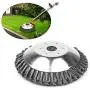 LEEWENYAN Knot Wire Wheel, 8 inch Rotary Weed Brush Steel Wire Wheel Brush Trimmer Head Universal Metal Brushcutter Attachment 25.4mm x 200mm LEEWENYAN Knot Wire Wheel, 8 inch Rotary Weed Brush Steel Wire Wheel Brush Trimmer Head Universal Metal Brushcutter Attachment 25.4mm x 200mm