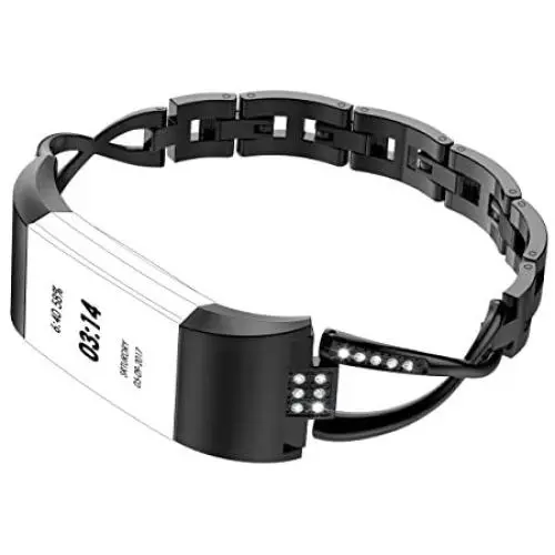 Wearlizer Replacement for Fitbit Charge 2 Bands for Women Metal Bangle/Bracelet/Assesories/Straps/Wrist Band for Fitbit Charge hr 2 Women Small Large Wearlizer Replacement for Fitbit Charge 2 Bands for Women Metal Bangle/Bracelet/Assesories/Straps/Wrist Band for Fitbit Charge hr 2 Women Small Large